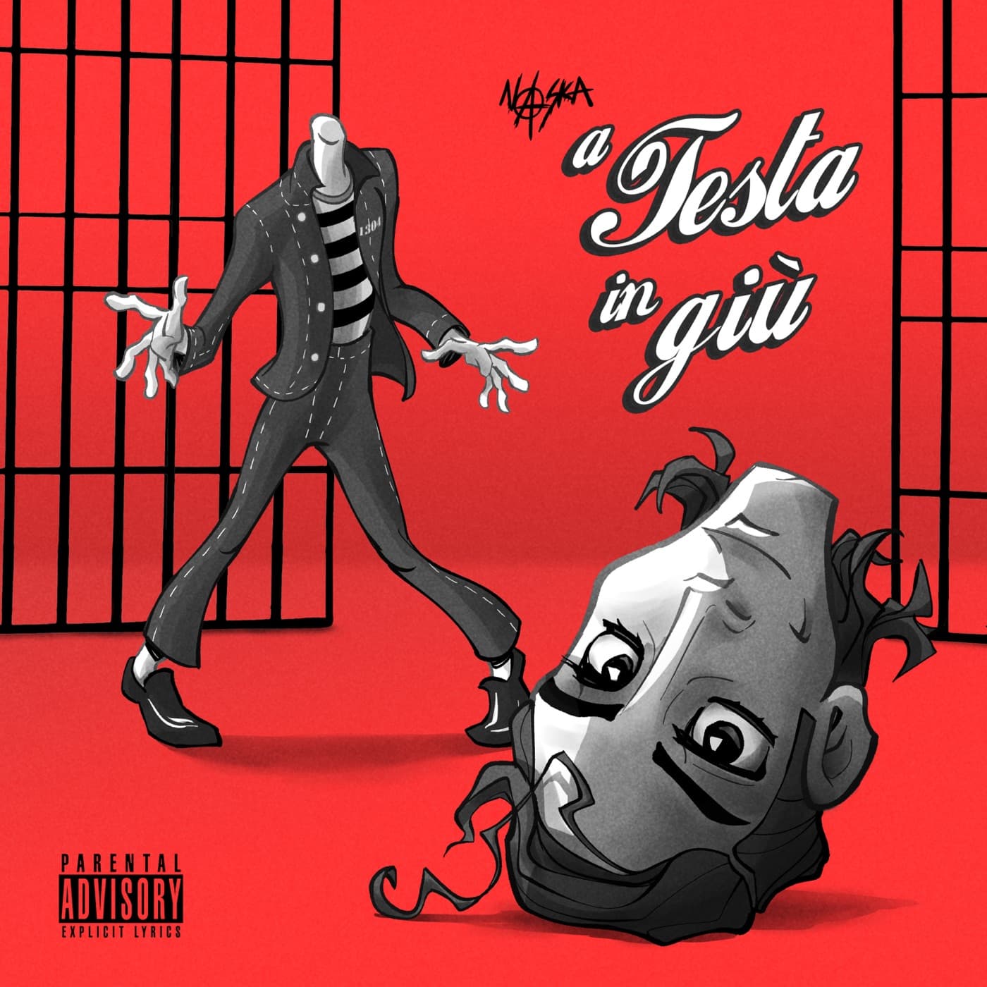 Copertina del singolo «A testa in giù» (2023).